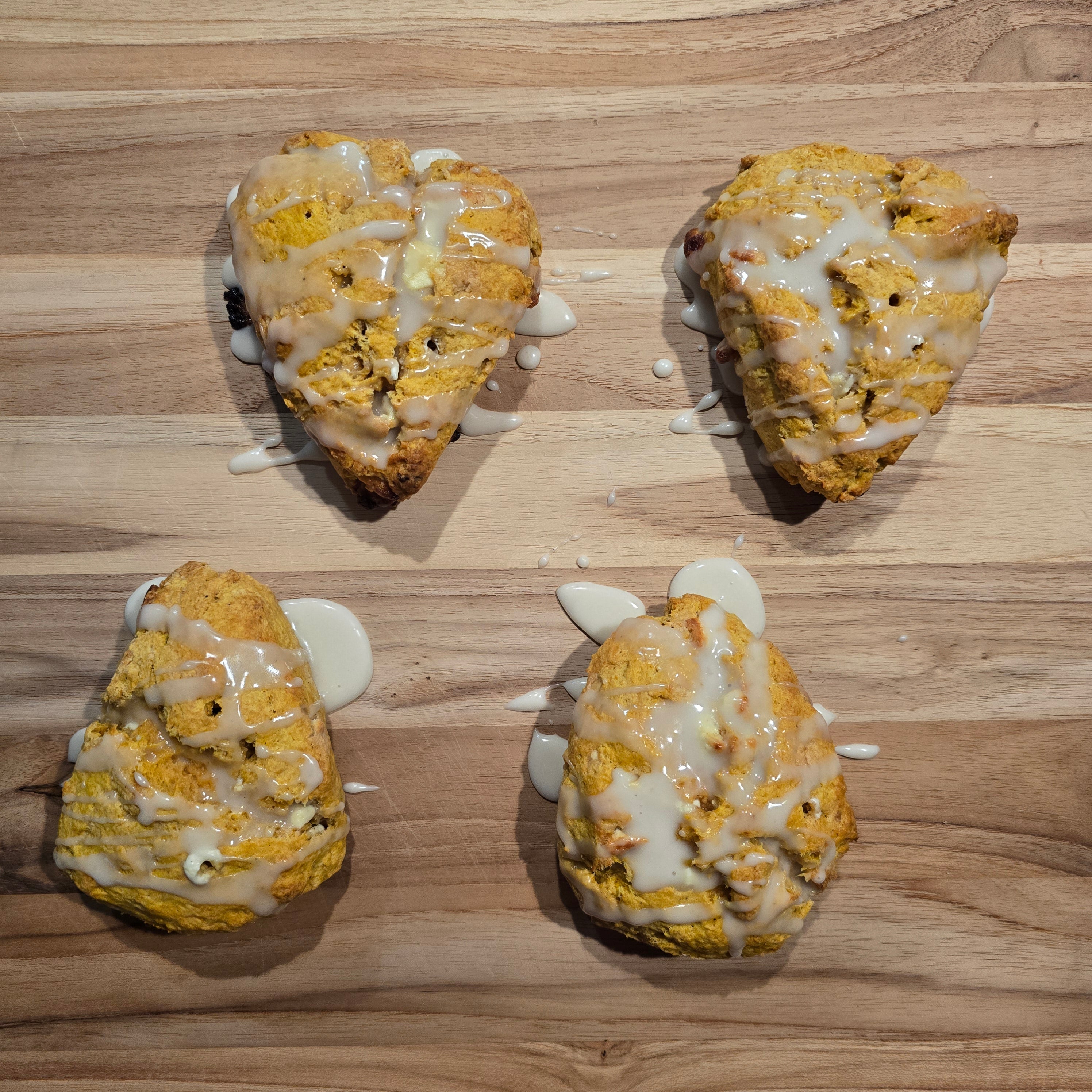 Pumpkin Scone with Maple Glaze