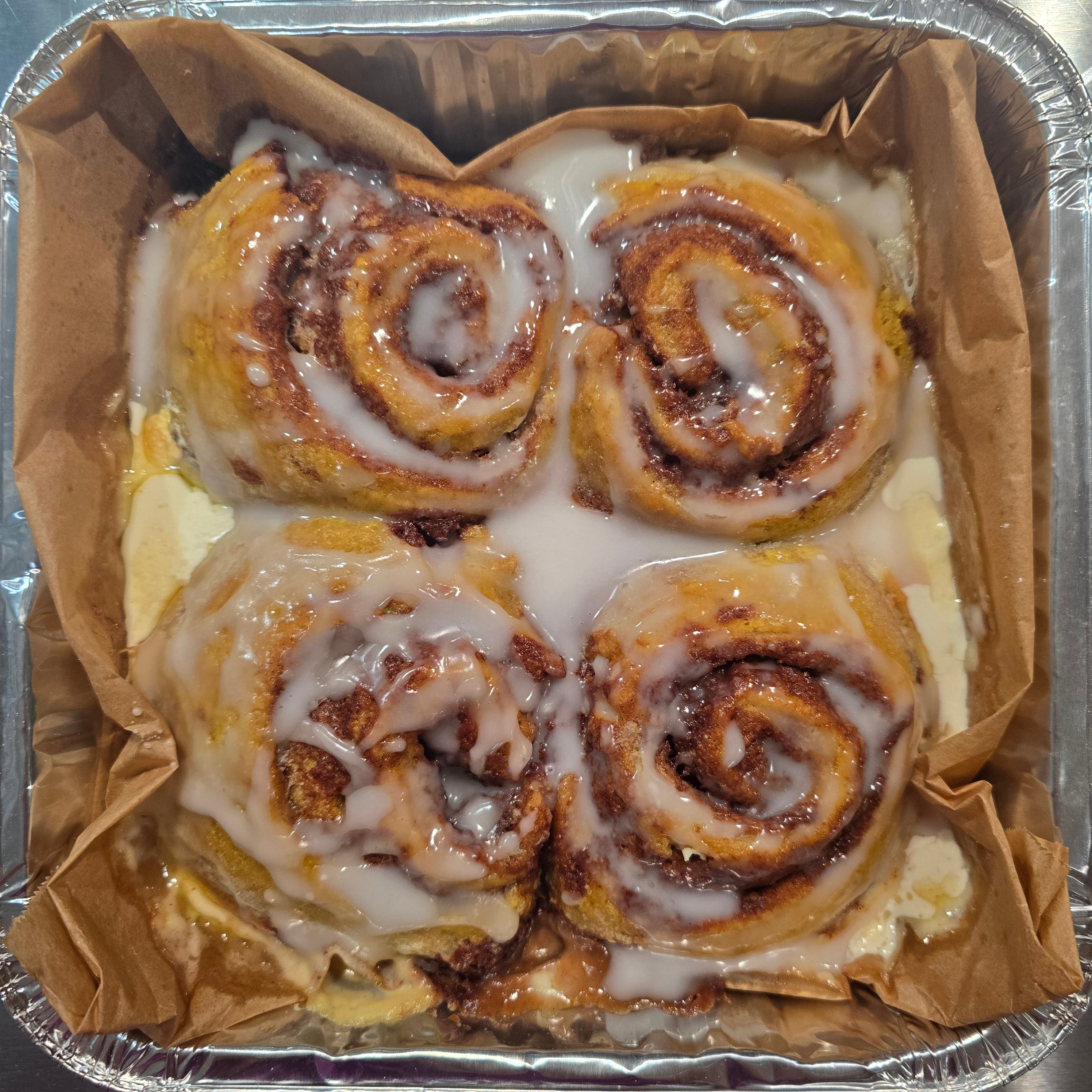 Pumpkin Rolls w. Maple Glaze